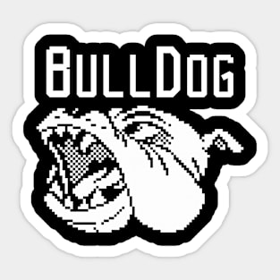 Pixelated Bulldog Sticker